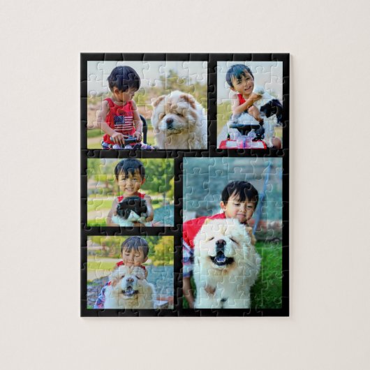 Anpasstes Image Collage 5-Foto Puzzle (Vertikal)