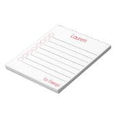 Anpasstes Notepad Notizblock (Rotiert)