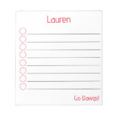 Anpasstes Notepad Notizblock (Vorderseite)