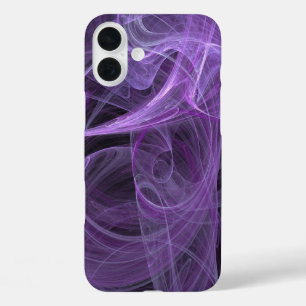 Anpassung an alle Telefonfälle - Lila und schwarze iPhone 16 Plus Hülle