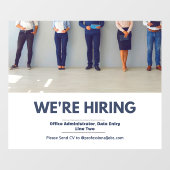 Anpassung Beruflicher Mitarbeiter Fensteraufkleber (Blatt)