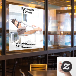 Anpassung der CPAP-Lieferungen an den medizinische Fensteraufkleber