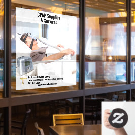 Anpassung der CPAP-Lieferungen an den medizinische Fensteraufkleber