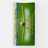 Anpassung der Crop Dusting Services Unternehmensza Banner (Vertikal)