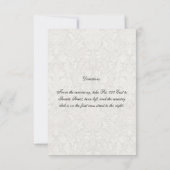 Anpassung der Einladungs-Vorlage für die Hochzeite Einladung (Rückseite)