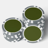 Anpassung der Farbe des grünen Akzents Pokerchips (Stapel)