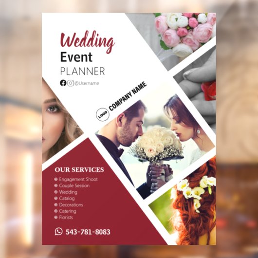 Anpassung der Fensterverkleidung für Hochzeitsplan Fensteraufkleber (Blatt 2)