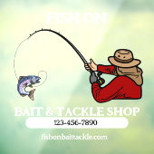 Anpassung der Fischfanggeschäfte und des Handlungs Fensteraufkleber (Blatt 3)