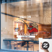 Anpassung der Fischfanggeschäfte und des Handlungs Fensteraufkleber (Café-Fenster)