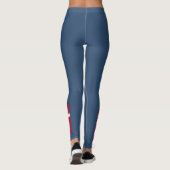 Anpassung der Flagge des Landes Dänemark Leggings (Rückseite)