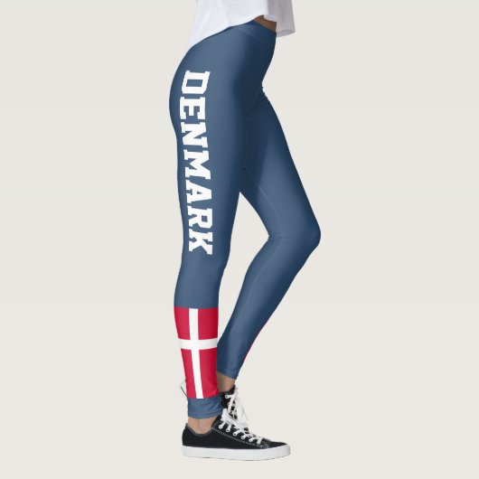 Anpassung der Flagge des Landes Dänemark Leggings (Rechts)