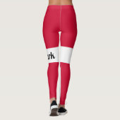 Anpassung der Flagge des Landes Dänemark Leggings (Rückseite)