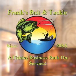 Anpassung der Front für den Fischfang Fensteraufkleber