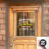 Anpassung der Landwirtschaft an neue Bio Kleinunte Fensteraufkleber (Haustür)