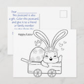 Anpassung der Osterkarte Postkarte (Vorne/Hinten)