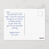 Anpassung der Osterkarte Postkarte (Rückseite)