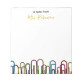 Anpassung der Papierklammer für den Lehrer Notizblock (Vorderseite)