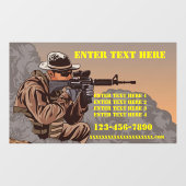 Anpassung der taktischen Schulungsschule für Feuer Fensteraufkleber (Blatt)