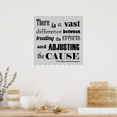 Anpassung der Ursache Chiropraktisches Zitat-Poste Poster (Küche)
