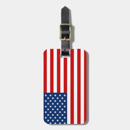 Anpassung der US-Flagge Gepäckanhänger (Vorderseite vertikal)