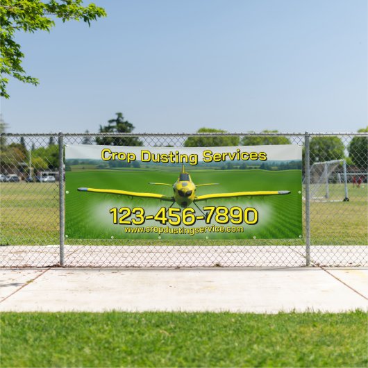 Anpassung der Zaunwerbung für Crop Dusting Service Banner (InSitu)