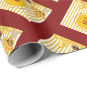 Anpassung des Honigetiketts Geschenkpapier (Rolleneckpunkt)