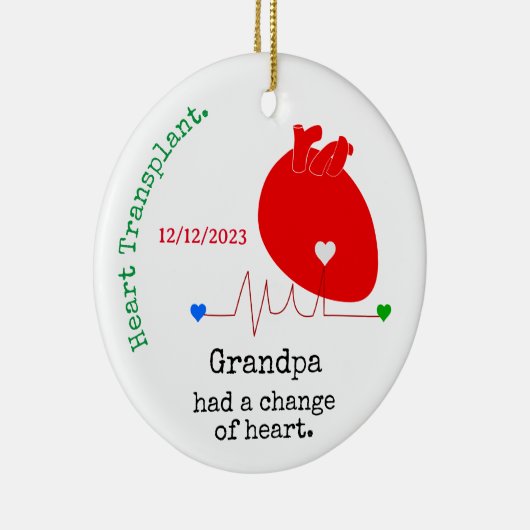 Anpassung des Namens Änderung der Herztransplantat Keramik Ornament (Rechts)