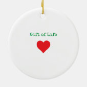 Anpassung des Namens Änderung der Herztransplantat Keramik Ornament (Hinten)