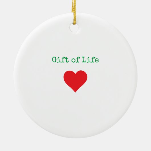 Anpassung des Namens Änderung der Herztransplantat Keramik Ornament (Hinten)