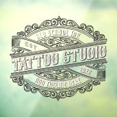 Anpassung des Old School Ink Tattoo Shop Fensteraufkleber (Blatt 3)