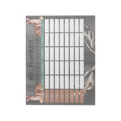 Anpassung des wöchentlichen Ablaufplans für die Wa Notizblock (Rotiert)