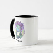 Anpassung Polygonale Illustration LION Tasse (Vorderseite Links)