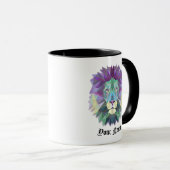 Anpassung Polygonale Illustration LION Tasse (VorderseiteRechts)