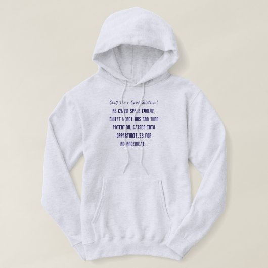 Anpassung und Reaktion an den sich verändernden Hi Hoodie (Design vorne)