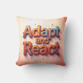 Anpassung und Reaktion Kissen (Vorderseite)