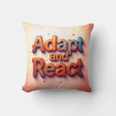 Anpassung und Reaktion Kissen (Vorderseite)