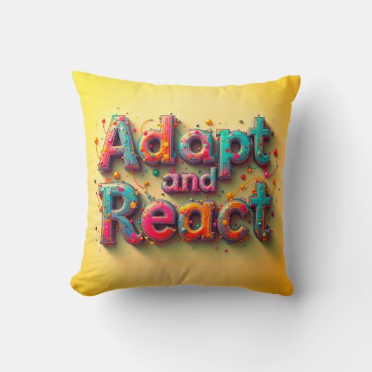 Anpassung und Reaktion Kissen (Vorderseite)