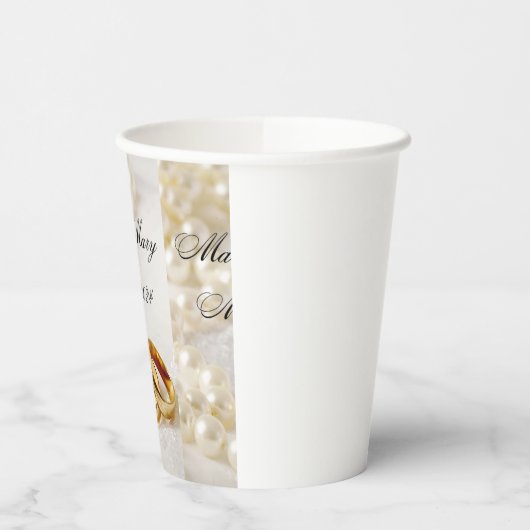 Anpassung von Hochzeitspapierbechern Pappbecher (Links)