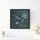 "Anpassungsfähigkeit, Ausgewogenheit und Widerstan Quadratische Wanduhr (Zuhause)