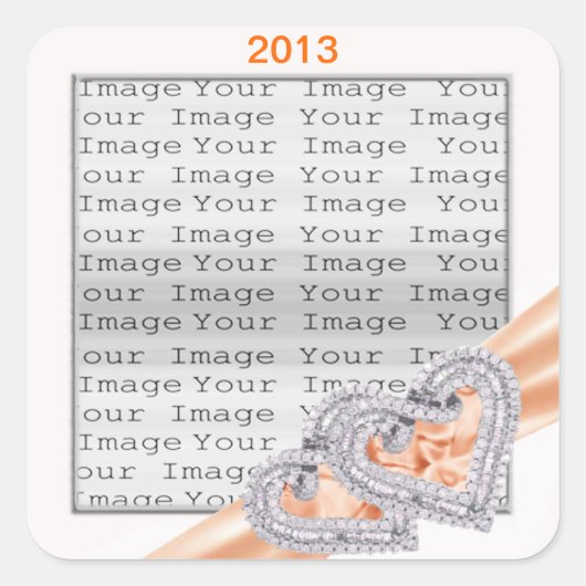 Anpassungsförderer für die Mandarine von Multifunk Quadratischer Aufkleber (Vorderseite)