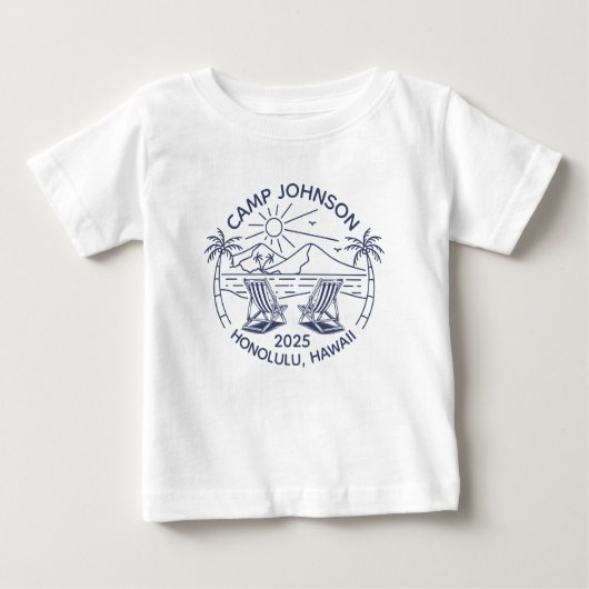Anpassungsgruppe für Familienurlaub Baby T-shirt (Vorderseite)