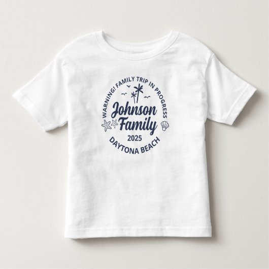 Anpassungsgruppe für Familienurlaub Kleinkind T-shirt (Vorderseite)