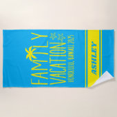 Anpassungsgruppe für Familienurlaub Strandtuch (Vorderseite)