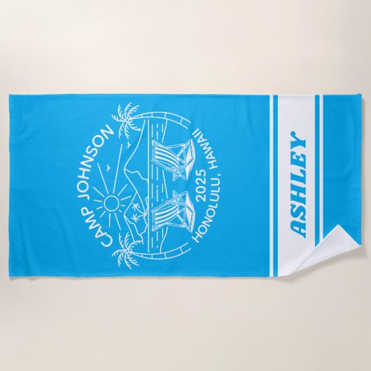 Anpassungsgruppe für Familienurlaub Strandtuch (Vorderseite)