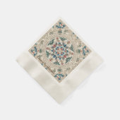 Anpassungspapier zur Blumenbearbeitung im Renaissa Serviette (Ecke)