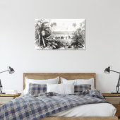 Anpflanzen der Flagge Leinwanddruck (Insitu (Schlafzimmer))