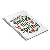 Anpflanzen von Lächeln Bauer Niedlich Frühlingsfar Notizblock (Rechte Seite)