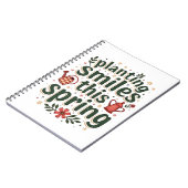 Anpflanzen von Lächeln Bauer Niedlich Frühlingsfar Notizblock (Linke Seite)