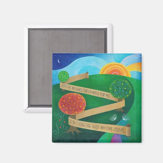 Anpflanzung von Torah Magnet (Vorderseite/Rückseite)