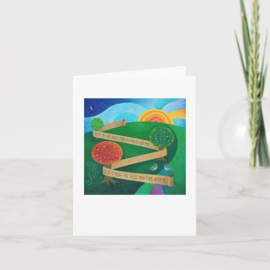 Anpflanzungskarte für Torah Karte (Vorderseite)